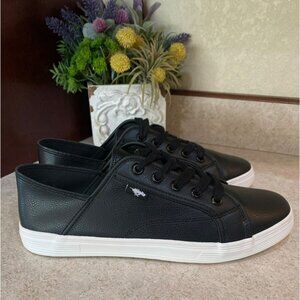 Women's Rocket Dog Zandra Black Sneakers Size 10 Casual Lace-Up Shoes With White